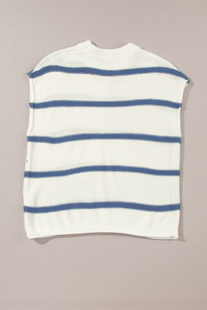 Stripe Batwing Sleeve Sweater Tee