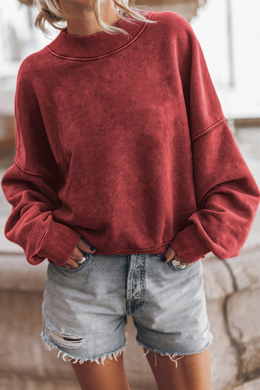 Drop Shoulder Crewneck Sweatshirt