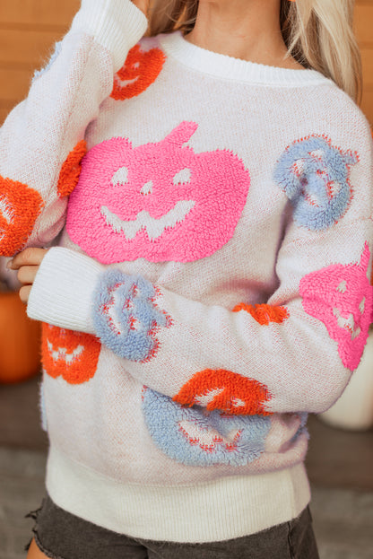 Halloween Pumpkin Crewneck Sweater