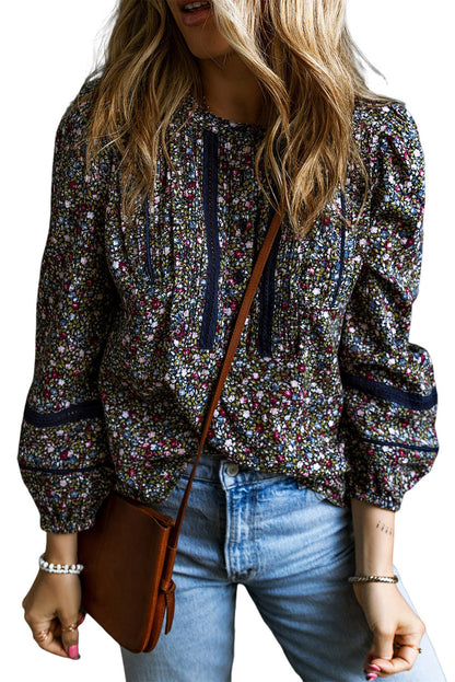 Floral Puff Sleeve Blouse