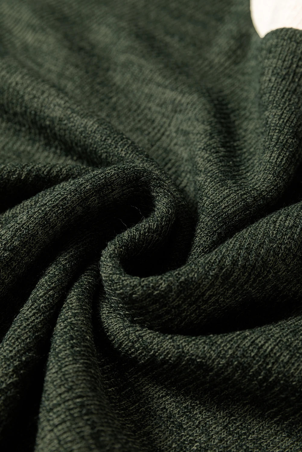 Contrast Trim Knit Drop Shoulder Top