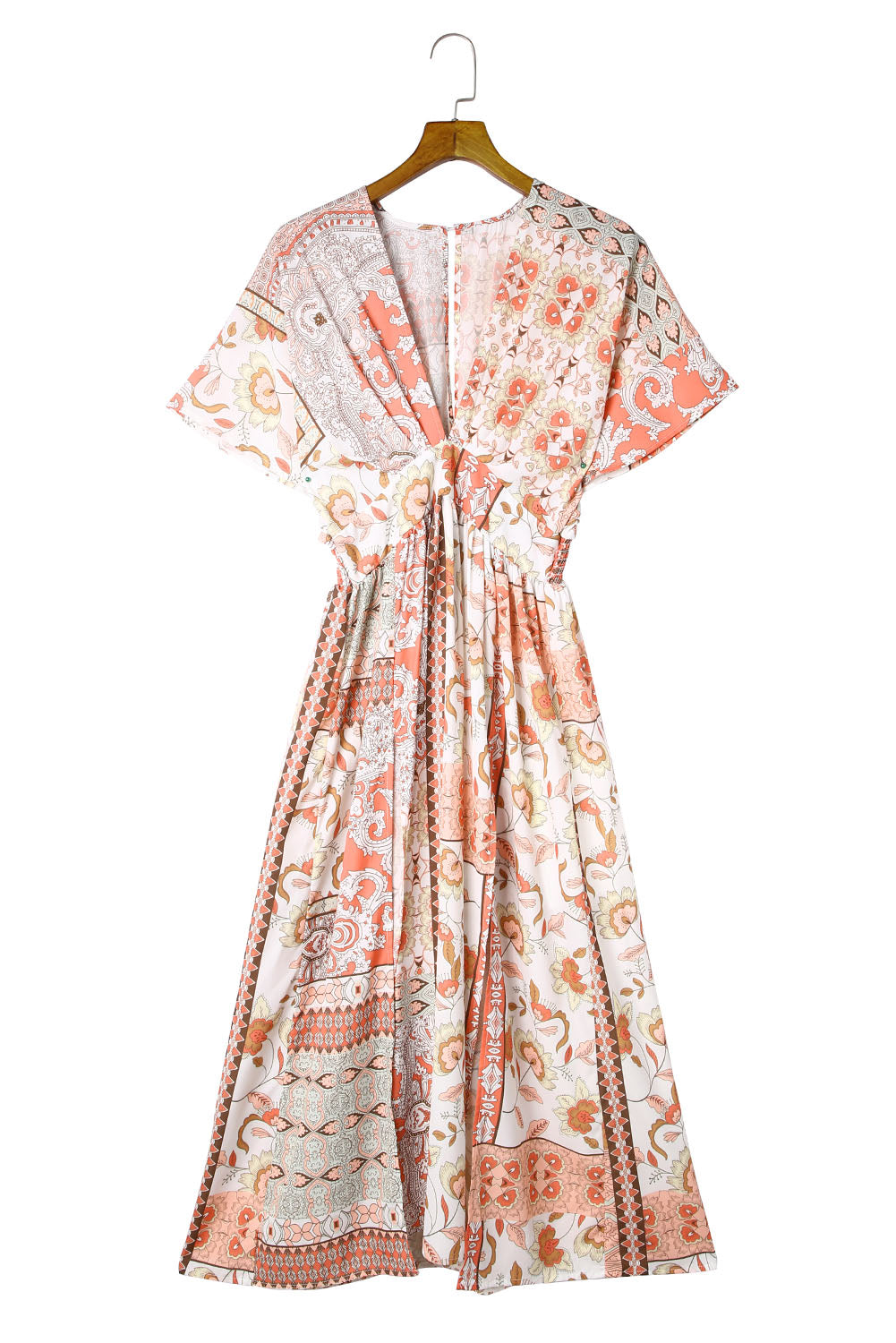 Boho Kimono Sleeves Beach Dress