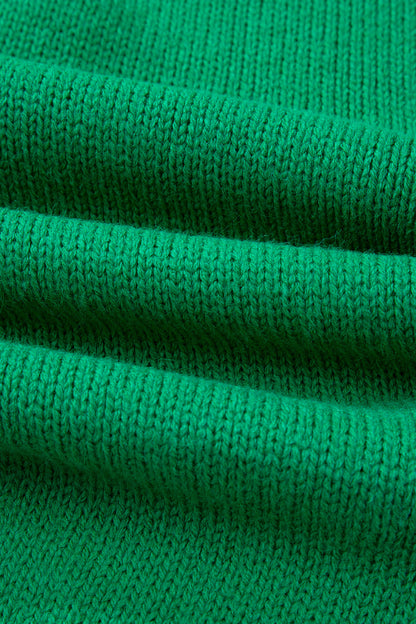 Bow Tie Backless Bubble Sleeve Sweater