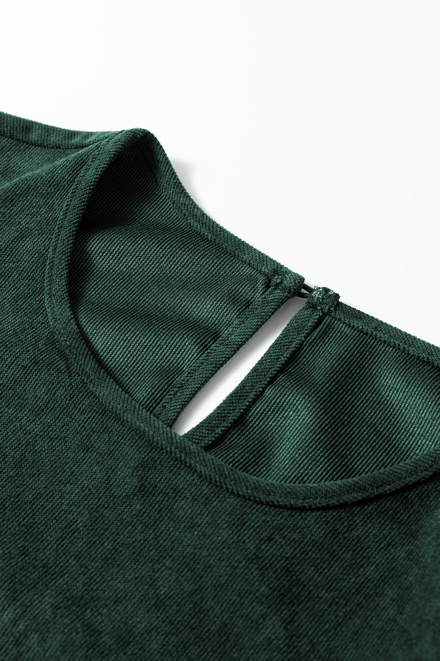 Solid Lantern Sleeve Tiered Mini Dress