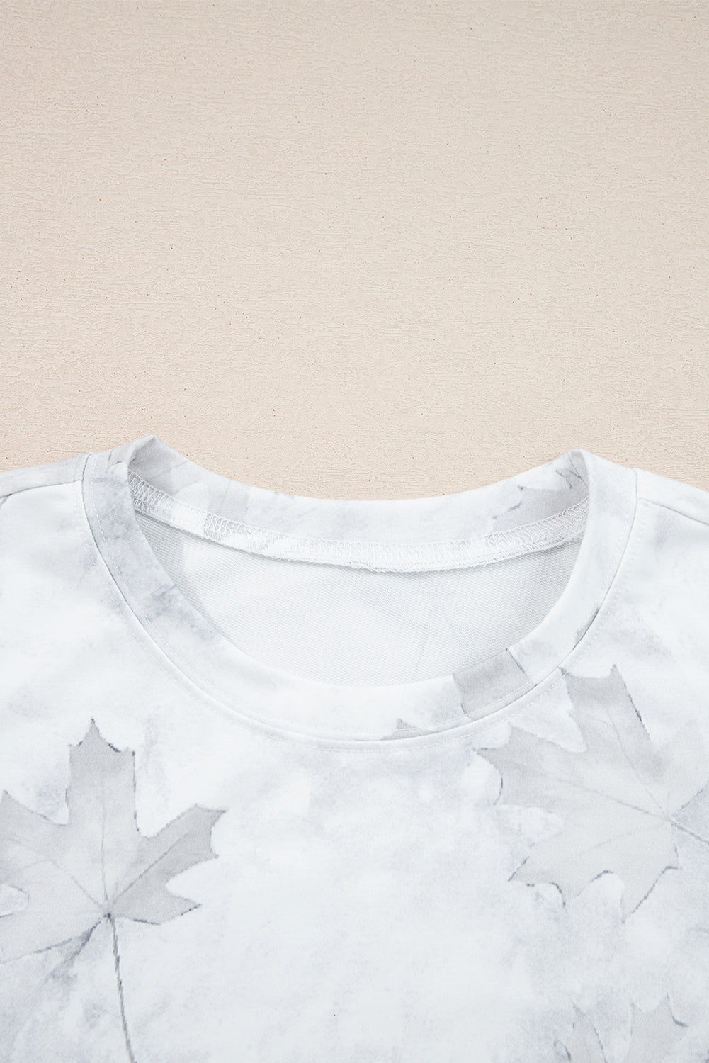 Camo Abstract Top and Elastic Waist Short Set