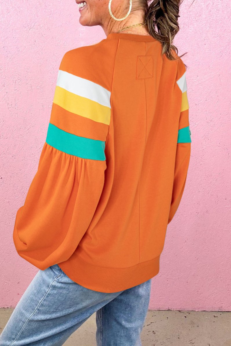 Colorblock Reverse Seam Sweatshirt