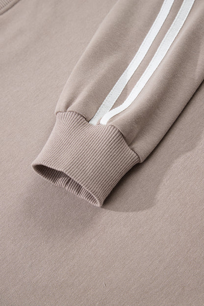 Varsity Stripe Crewneck Pullover and Sweatpants Set