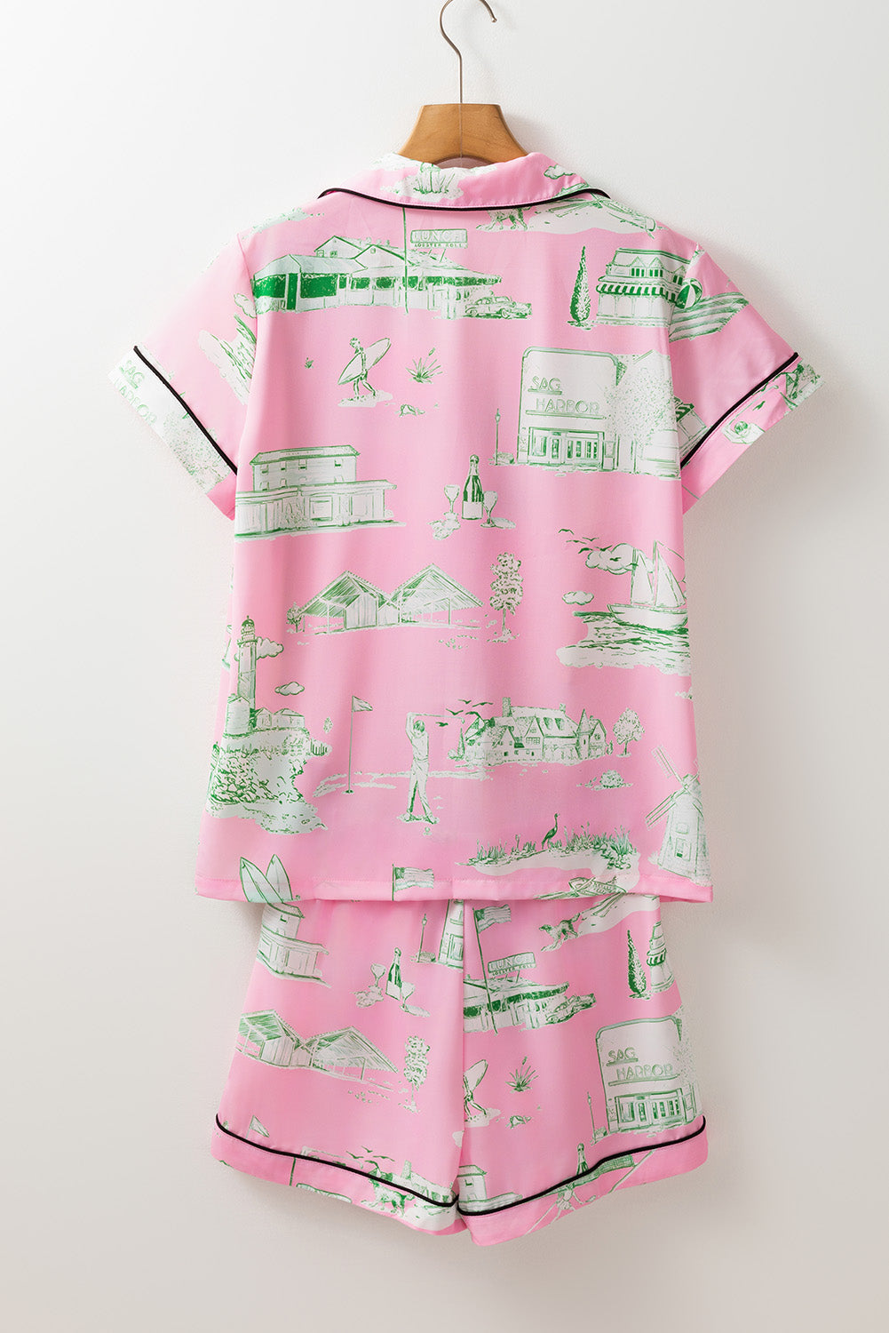 Top and Shorts Pajama Set