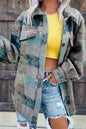 Plaid Pocketed Oversize Shacket