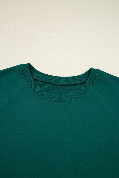 Solid Varsity Stripe Top and  Pants Set