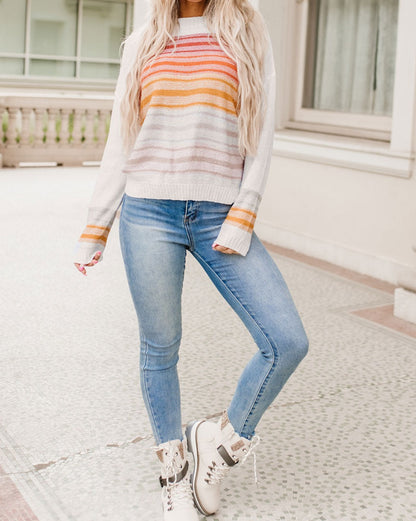 Stripe Long Sleeve Sweater