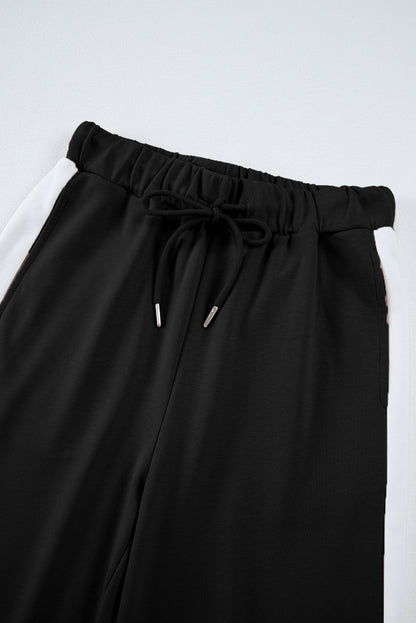 Varsity Stripe Pullover and Drawstring Pant Set