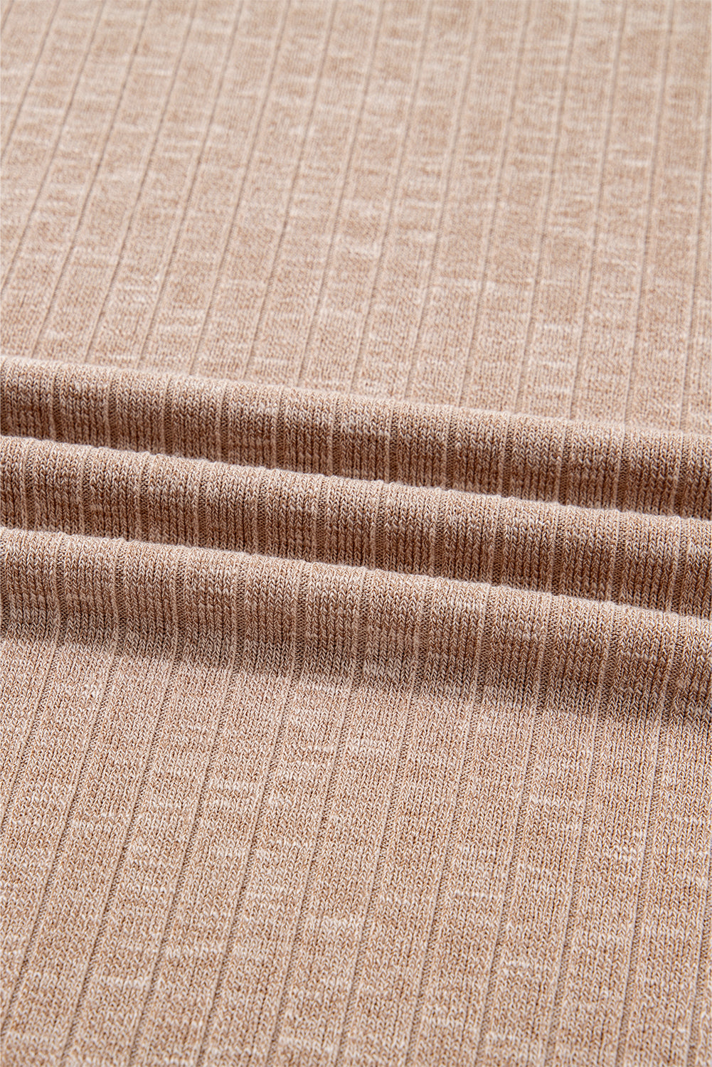 Ribbed Knit Pullover Top and Biker Short Set