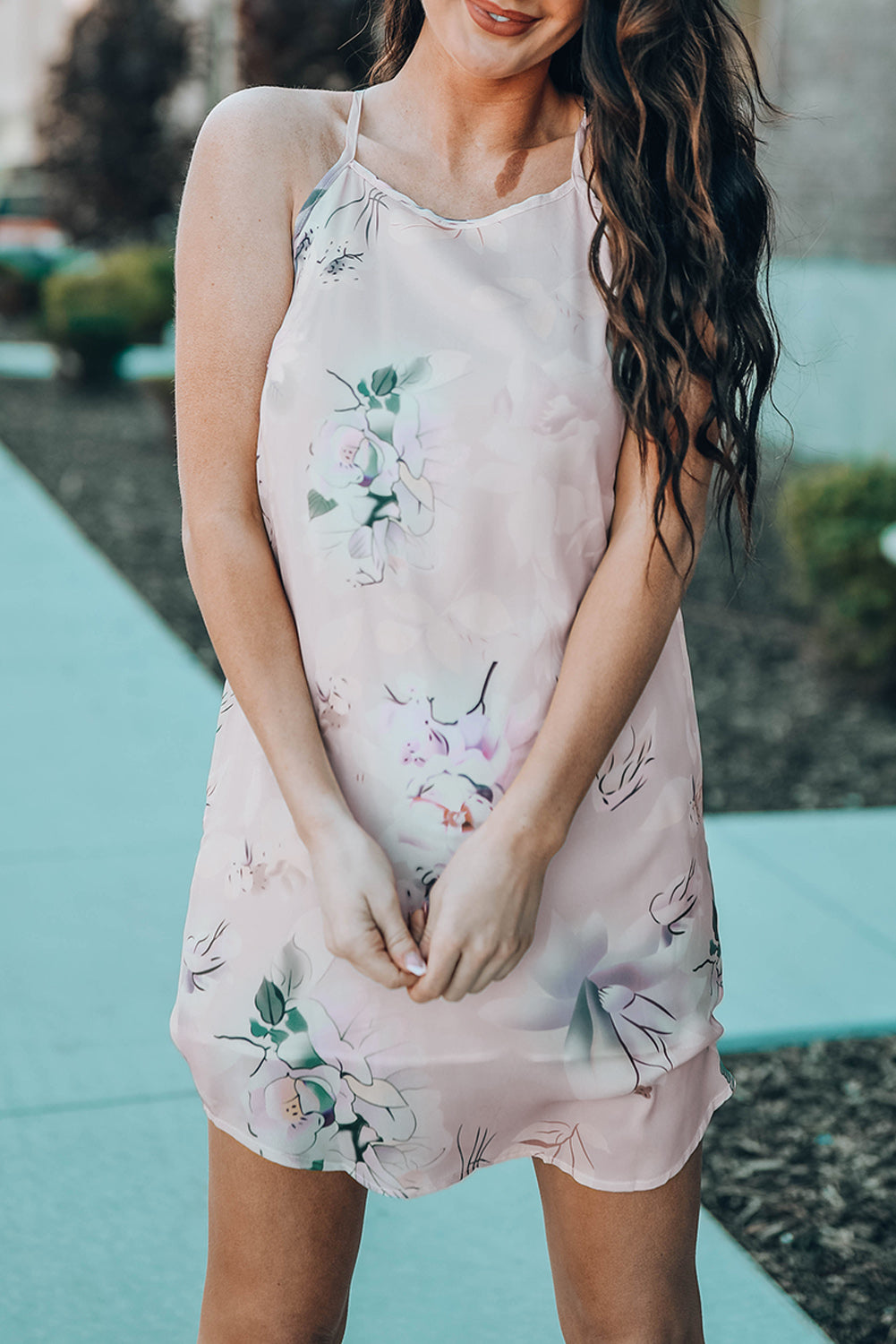 Floral Sleeveless Mini Dress