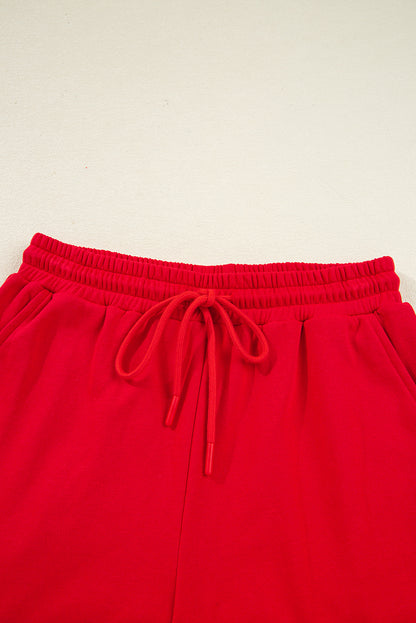 Varsity Stripe Sweatshirt and Short Set