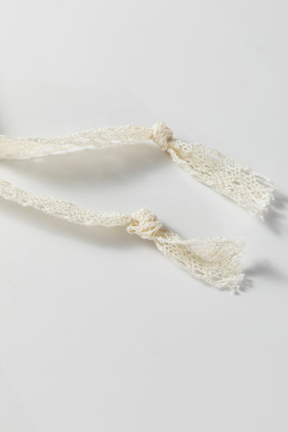 Ribbed Knit Leopard & Lace Drawstring Hoodie