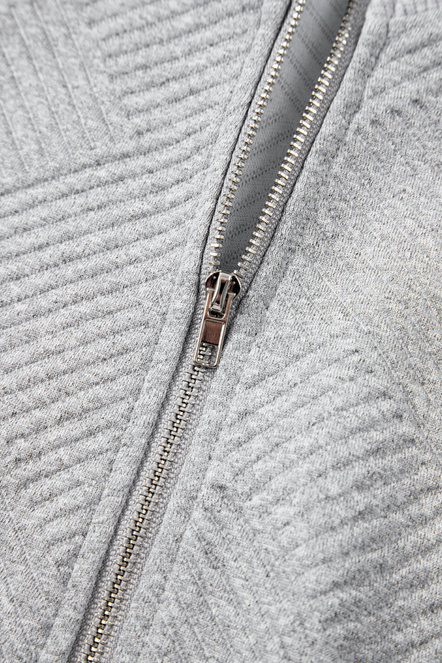 Textured Half-Zip Long Sleeve Sweatshirt