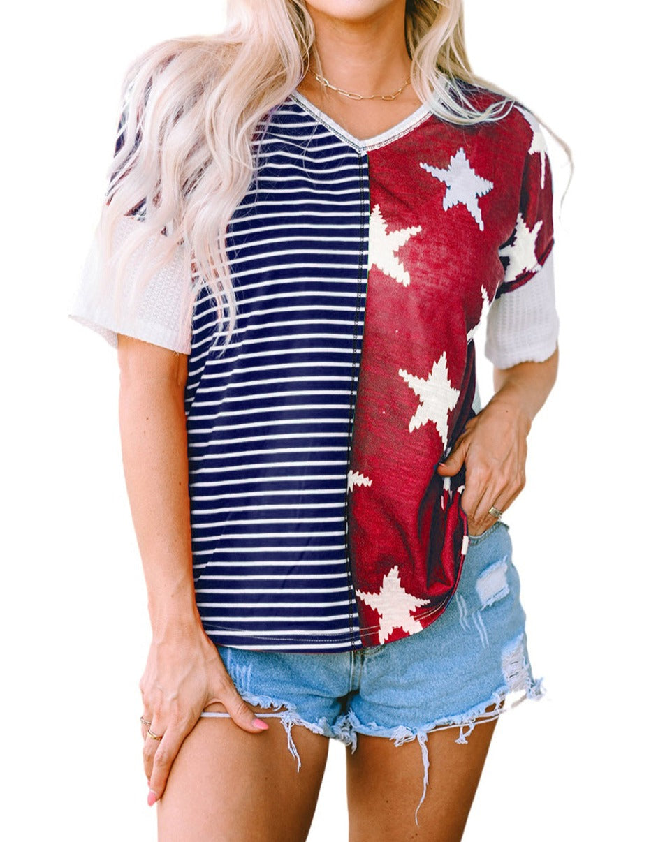 Stars and Stripes Short Sleeve Top