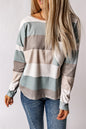 Colorblock Stripe Long Sleeve Top