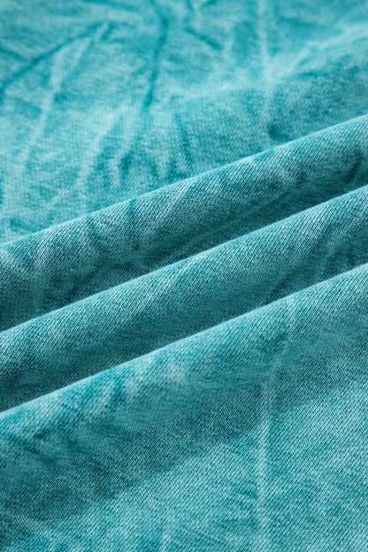 SAVED BY GRACE Embroidered Mineral Wash Sweatshirt