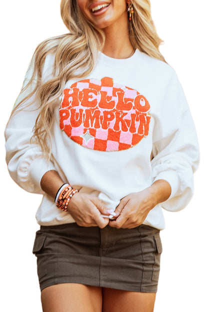 Hello Pumpkin Pullover Sweatshirt