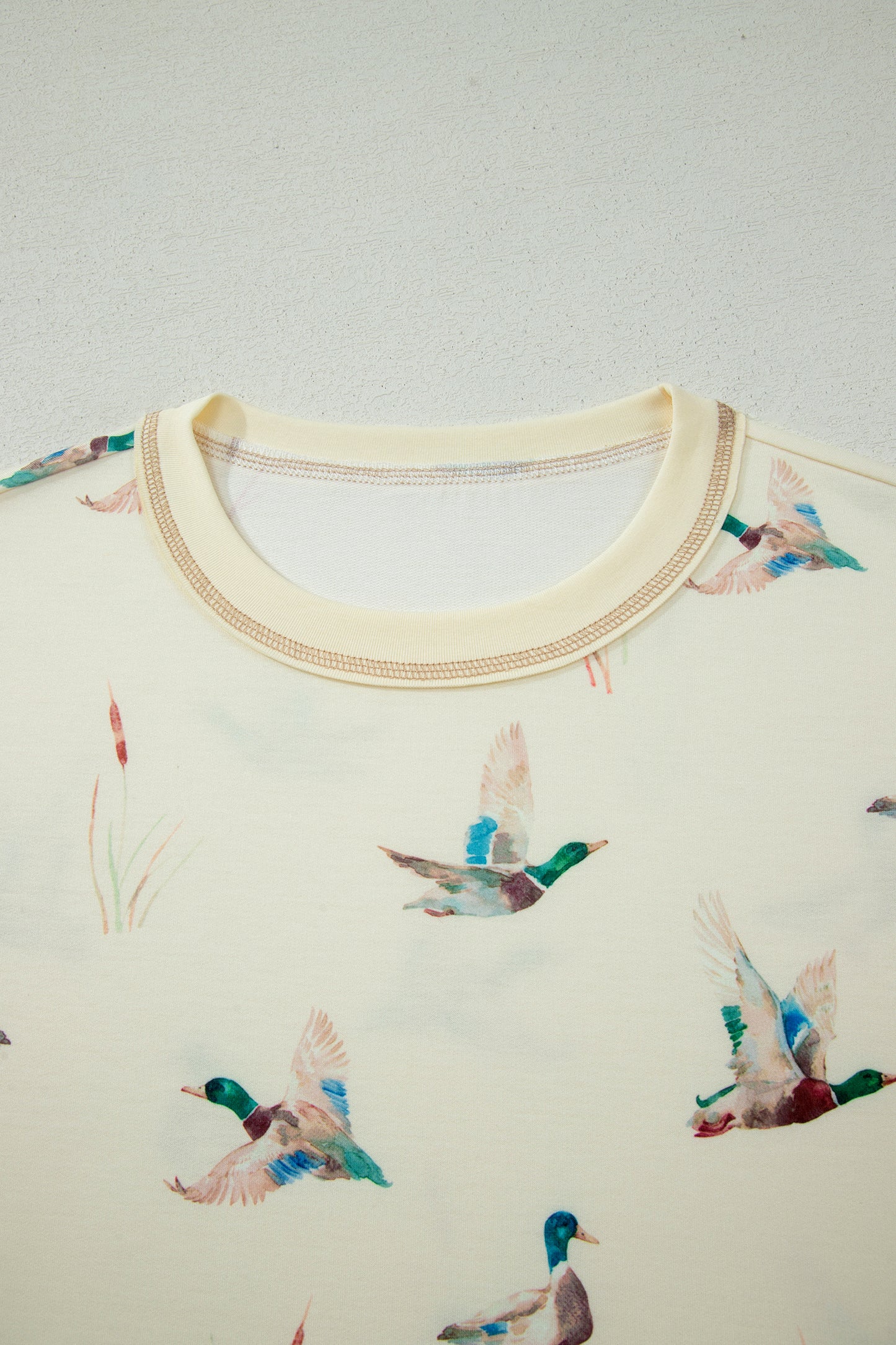 Mallard Duck Oversized Tee & Elastic Shorts Set