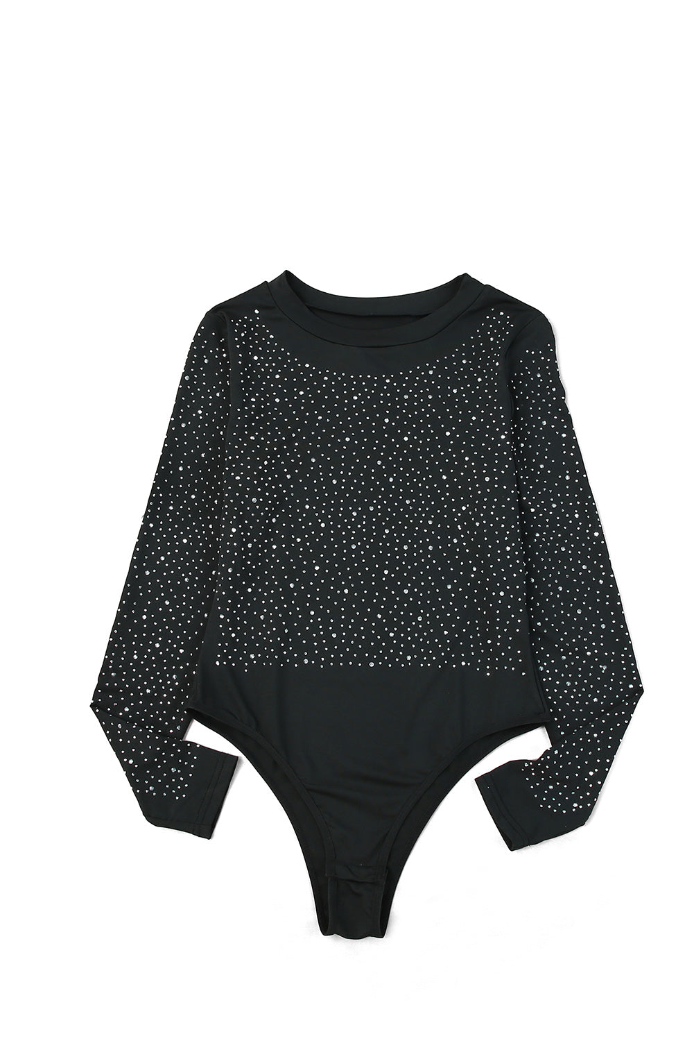 Rhinestone Long Sleeve Bodysuit