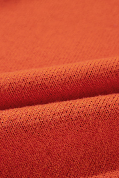 Halloween Pumpkin Face Drop Shoulder Sweater