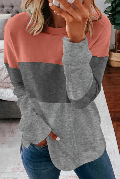 Colorblock Drop Shoulder Sweatshirt