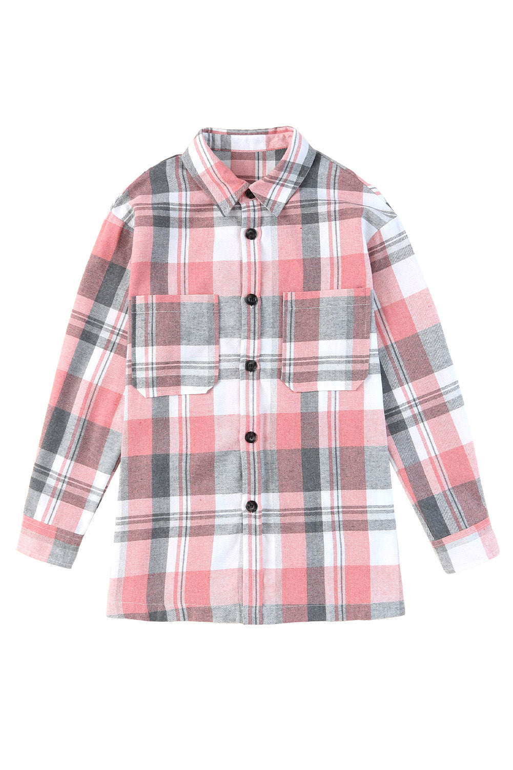 Plaid Chest Pocket Buttoned Shirt