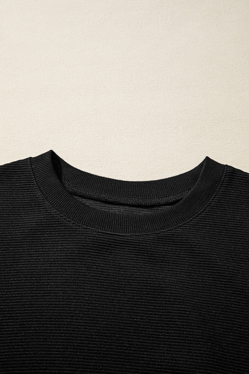 Ribbed Knit Top and Shorts Set