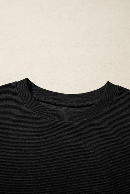 Ribbed Knit Top and Shorts Set