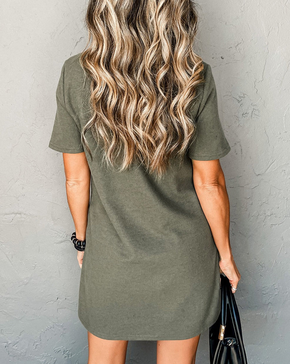 Cross Seam T-Shirt Dress