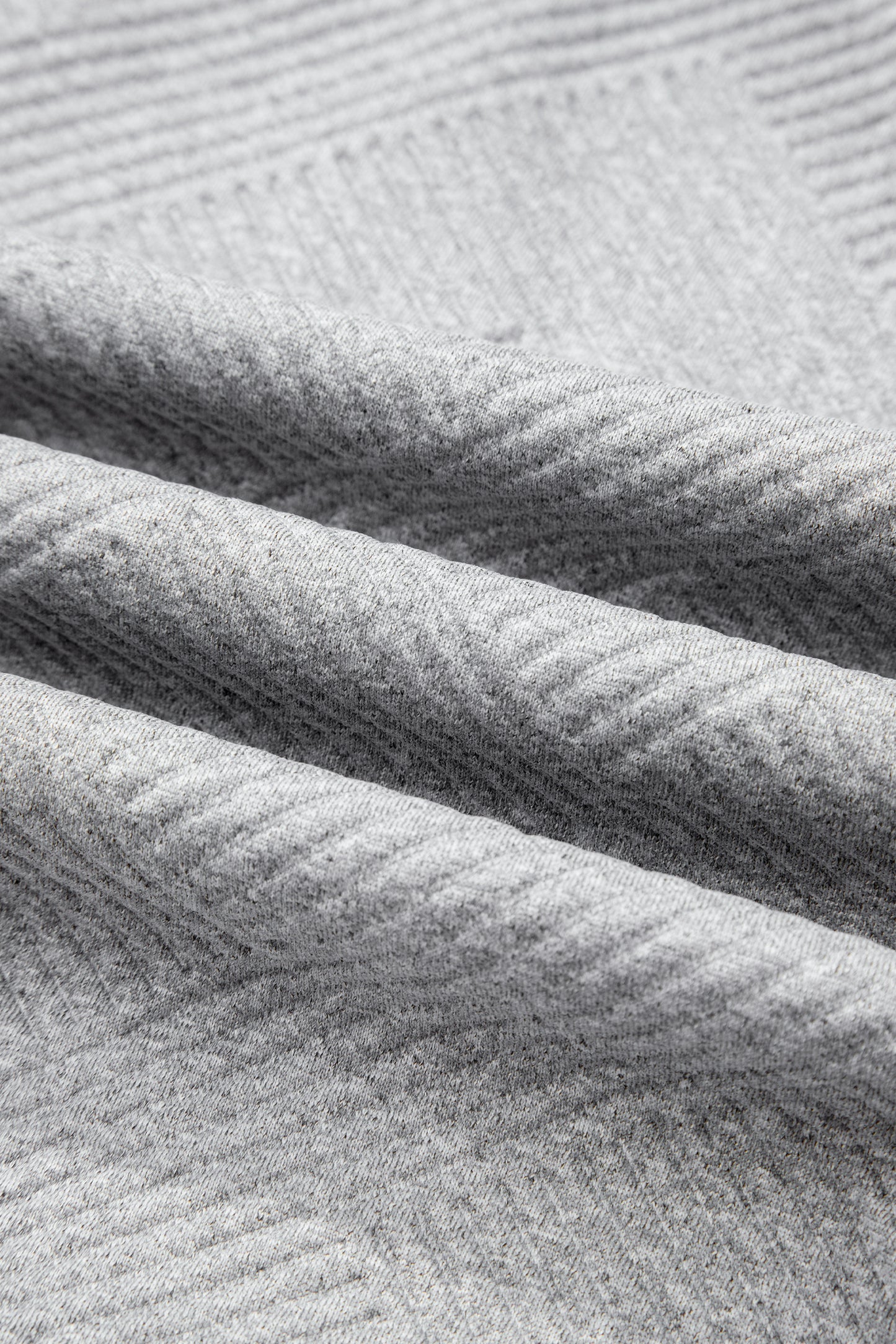 Textured Half-Zip Long Sleeve Sweatshirt