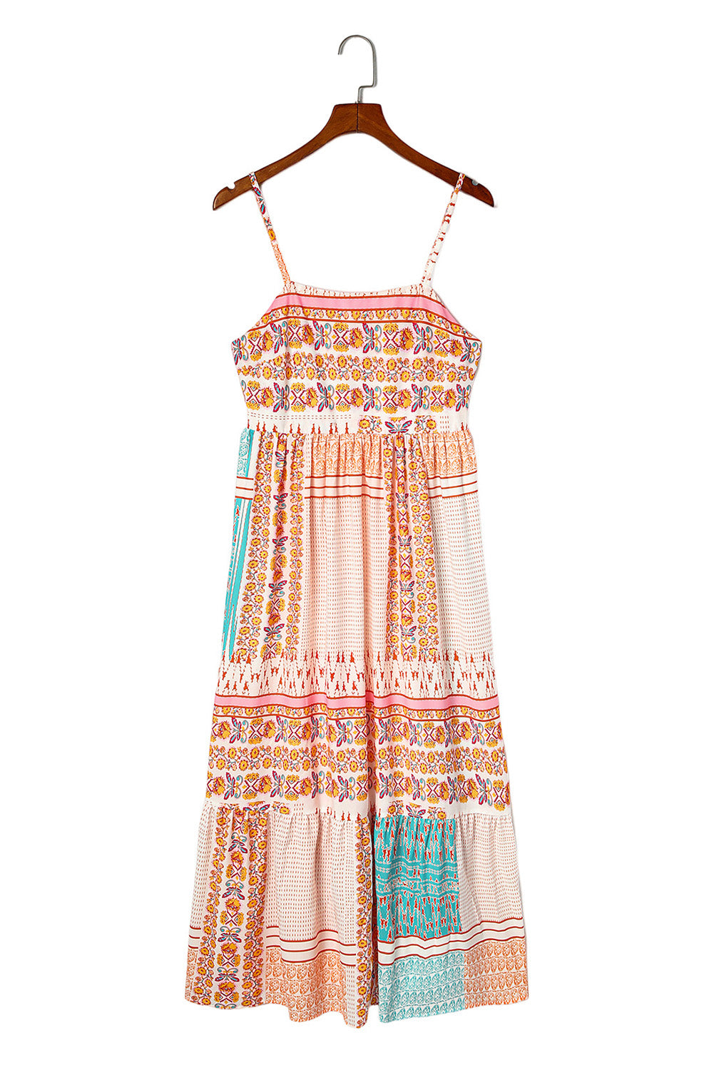 Boho Floral Square Neck Sundress