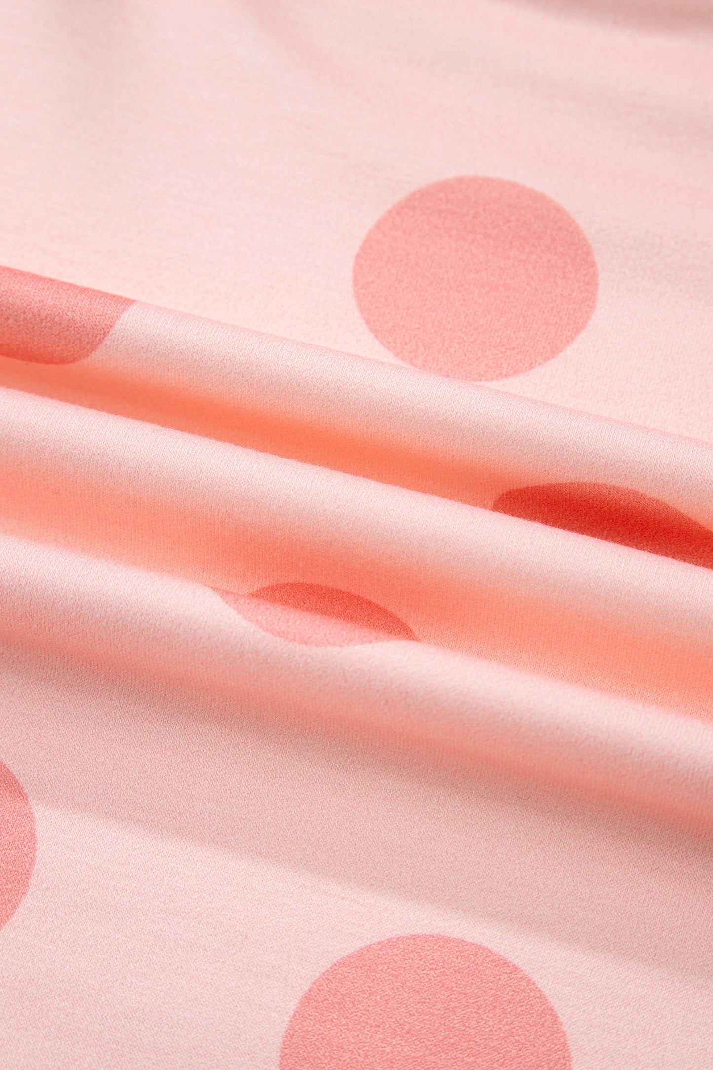 Polka Dot Pullover and Drawstring Shorts Set