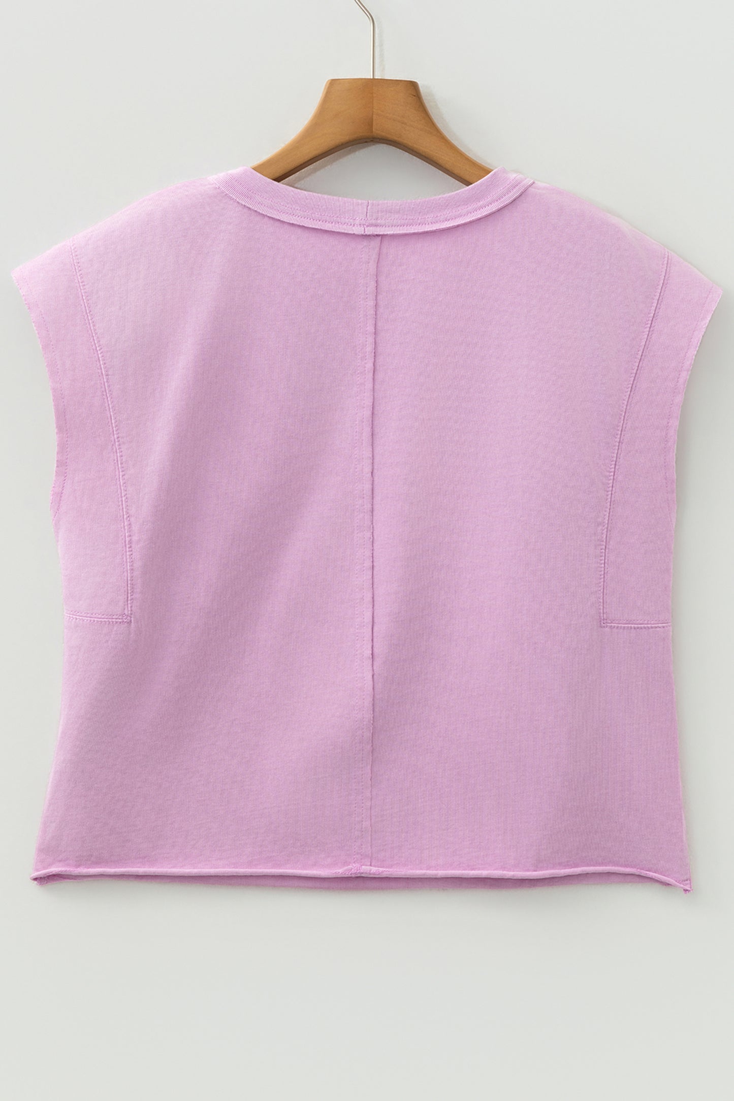 Solid Mineral Wash Boxy Tank Top
