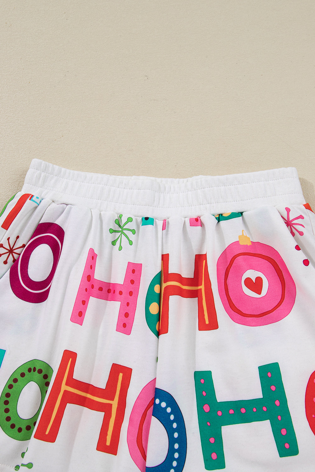 Christmas Long Sleeve Top & Shorts Lounge Set