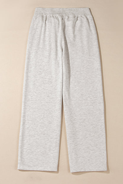 Cross-Waist Wide Leg Lounge Pants