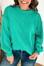 Reverse Seam Round Neck Sweatshirt