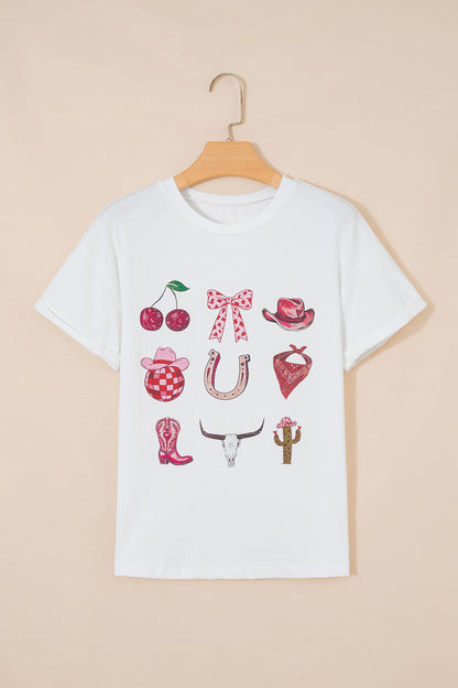 Western Coquette Cowgirl Short Sleeve Tee