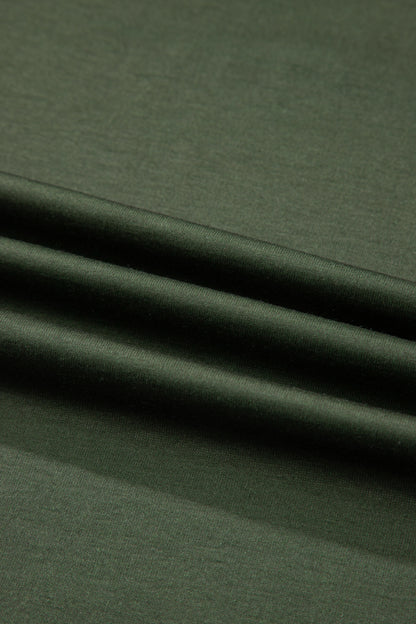 Stripe Half Buttoned Crewneck T-Shirt