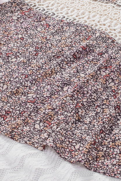 Floral Lace Crochet Spaghetti Strap Tank Top