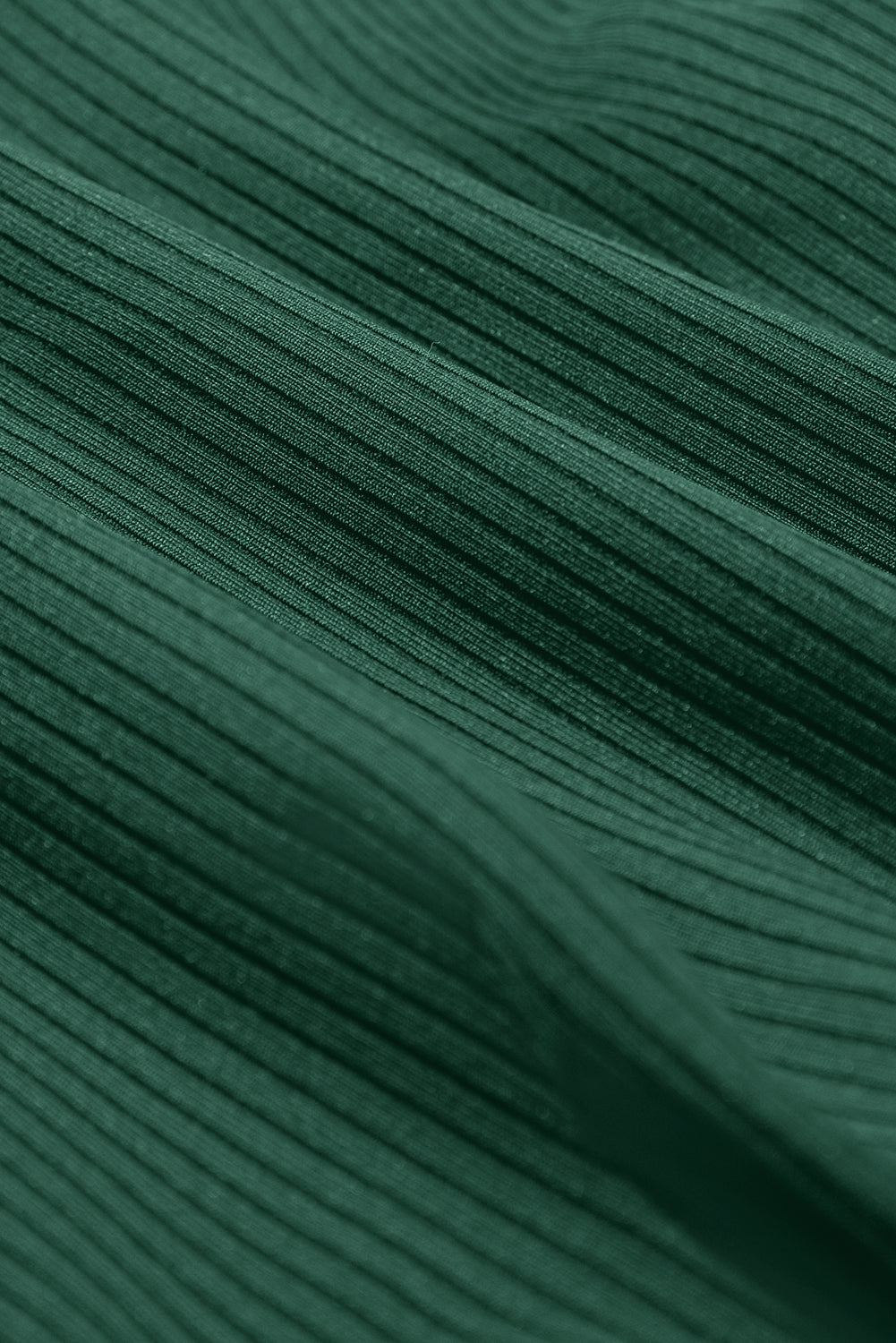 Contrast Trim Ribbed Lined Swim Dress w/ Pockets