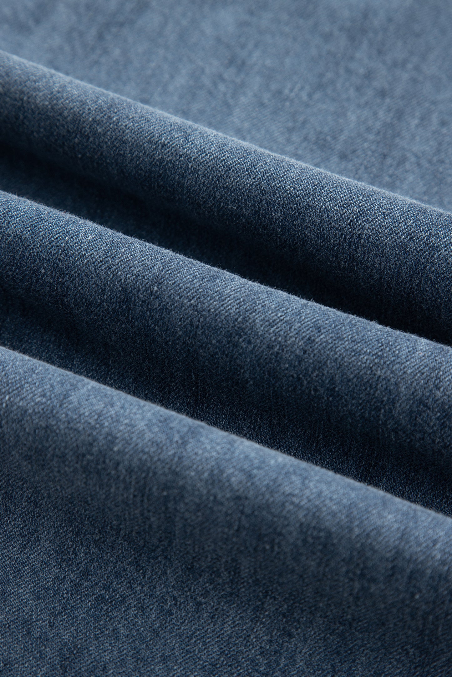 Colorblock Denim Long Sleeve Buttoned Shirt