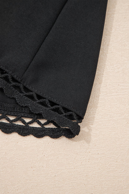 Plus Size Boho Frilled Elastic Waist Shorts