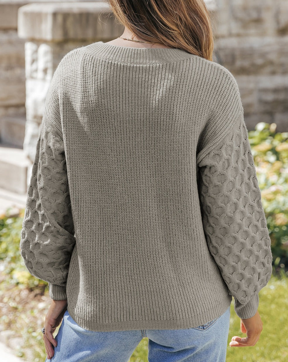 Cable Knit Long Sleeve Sweater