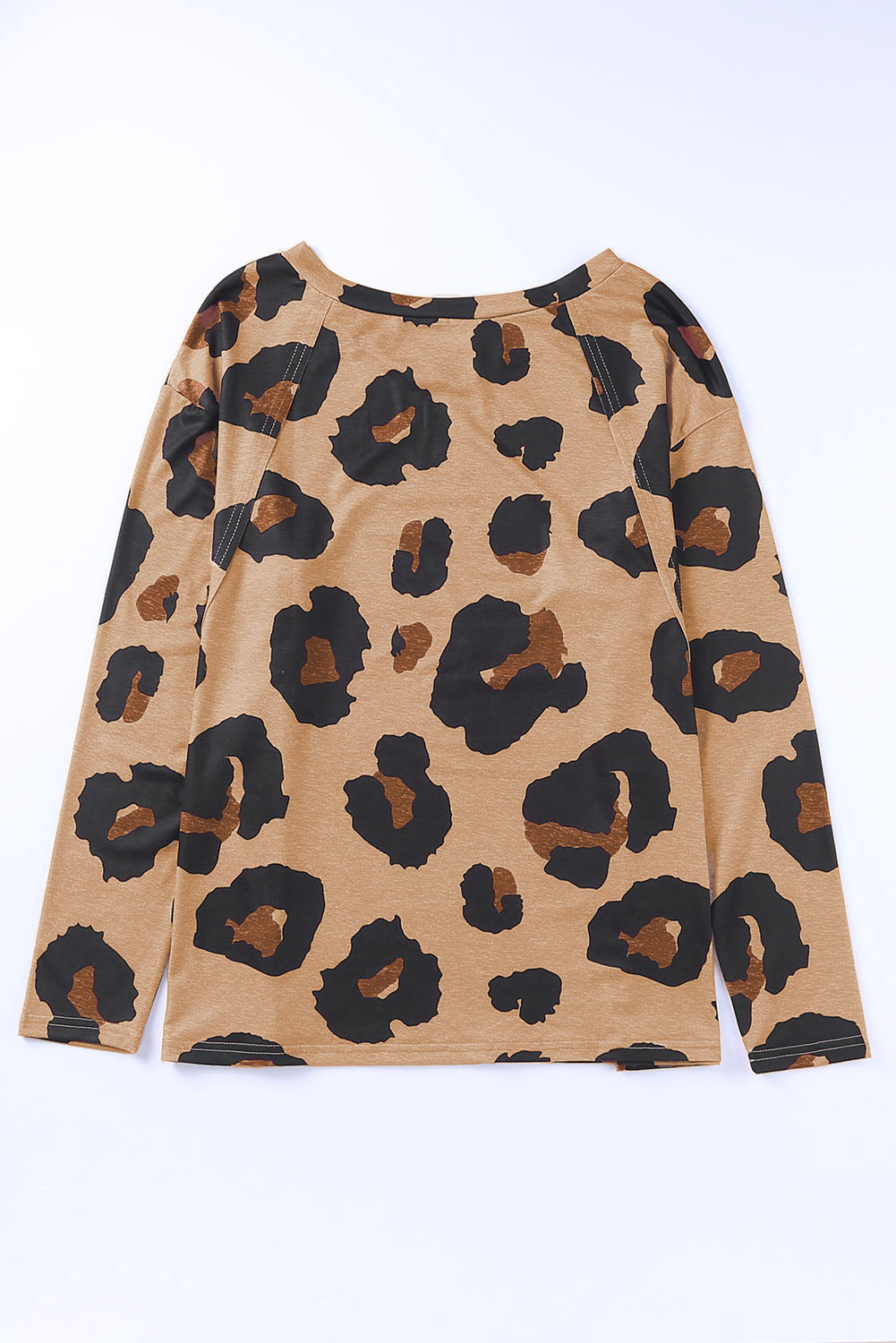 Leopard Raglan Long Sleeve Top