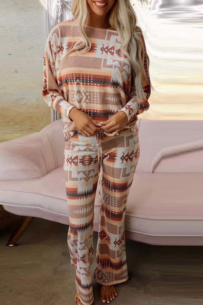 Aztec Pullover and Pants Lounge Outfit