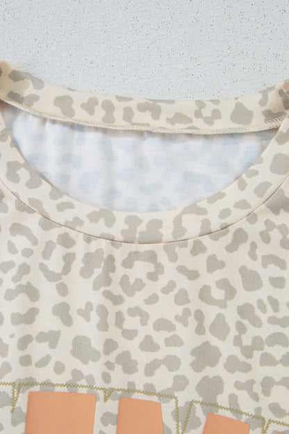 Leopard MAMA Short Sleeve Graphic Tee